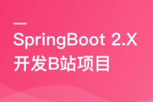 SpringBoot 2.x 实战仿B站高性能后端项目