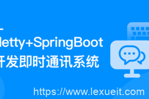 Netty+SpringBoot开发即时通讯系统|ppt齐全|完结无秘