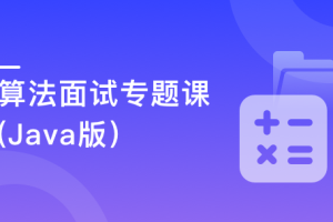 算法面试专题课(Java版)【完结】