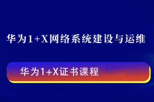 《网络系统建设与运维》高级课程 华为1+X高级网络工程师认证