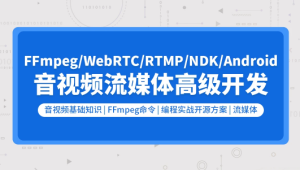 音视频流媒体高级开发（FFmpeg6.0/WebRTC/RTMP/RTSP/编码解码）